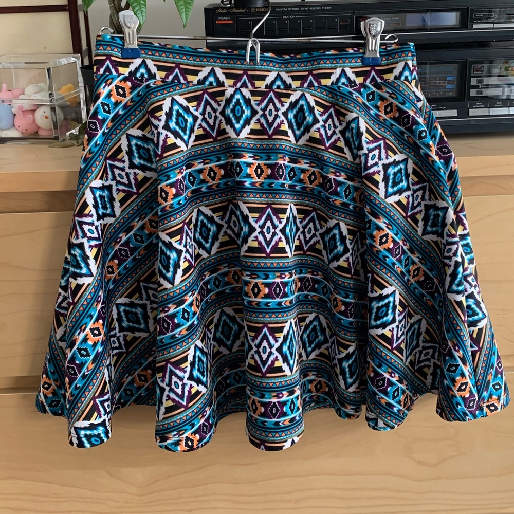 Vibrant skater skirt